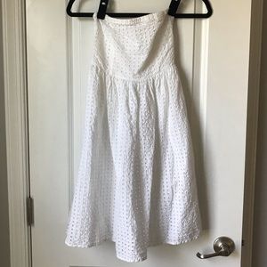 Eyelet white sundress